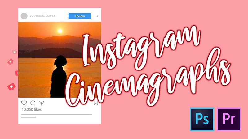 Create Cinemagraphs for Instagram (Moving Pictures) | Photoshop & Premiere Pro Tutorial