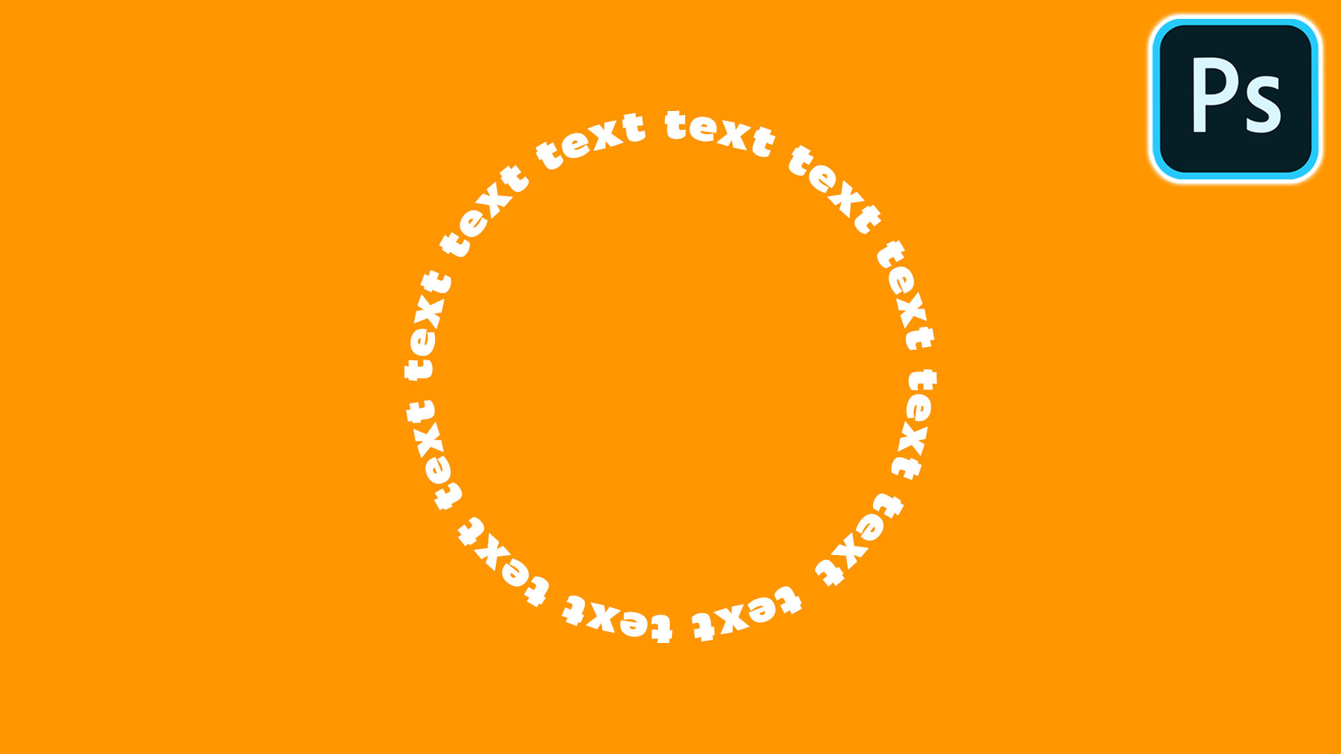 how to make text go around a circle in photoshop