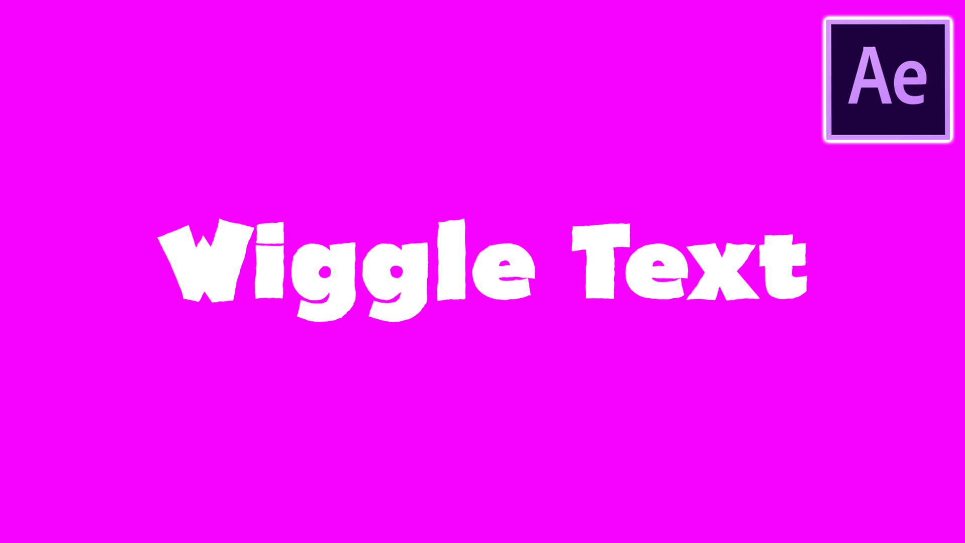 Trendy Wiggle Text Effect in Adobe After Effects