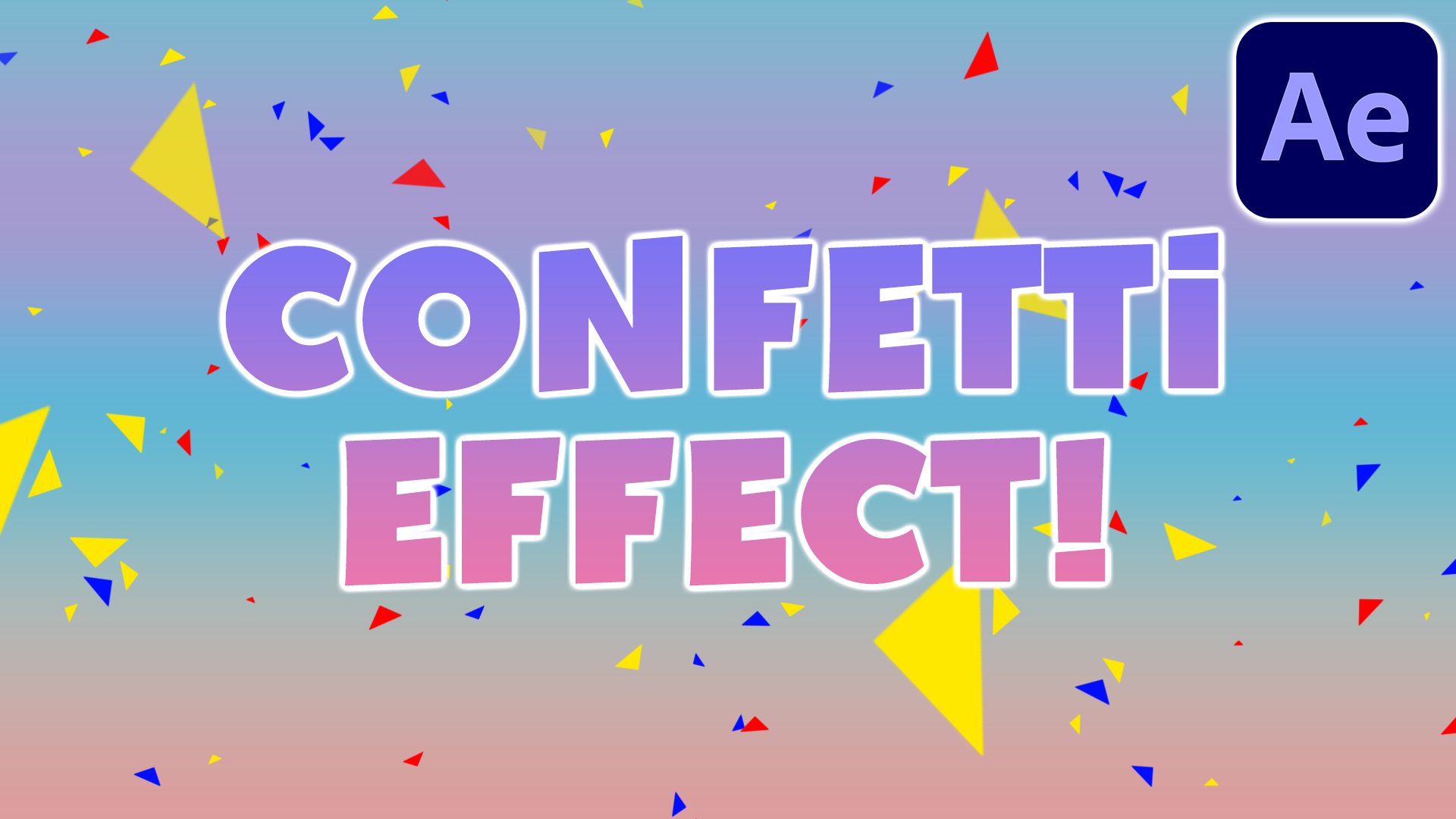 FALLING CONFETTI EFFECT In Adobe After Effects Easy Tutorial You 